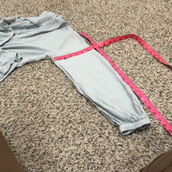 Anthropologie Oak + Fort Shirtdress Shirt Dress Size Small Gray Twist Knot Front - Picture 10 of 10